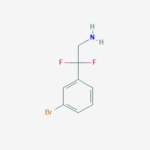 molecular formula C8H8BrF2N B13555179 2-(3-Bromophenyl)-2,2-difluoroethan-1-amine CAS No. 1379358-49-2