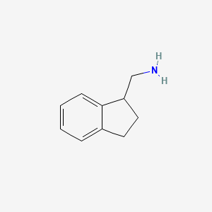 molecular formula C10H13N B1355519 (2,3-二氢-1H-茚-1-基)甲胺 CAS No. 54949-92-7