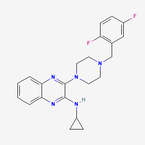 N-cyclopropyl-3-{4-[(2,5-difluorophenyl)methyl]piperazin-1-yl}quinoxalin-2-amine