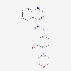 N-{[3-fluoro-4-(morpholin-4-yl)phenyl]methyl}quinazolin-4-amine