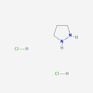 molecular formula C3H10Cl2N2 B1355532 Pyrazolidine dihydrochloride CAS No. 89990-54-5