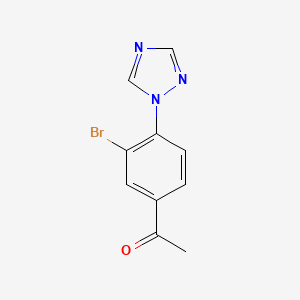 1-(3-Bromo-4-(1h-1,2,4-triazol-1-yl)phenyl)ethan-1-one