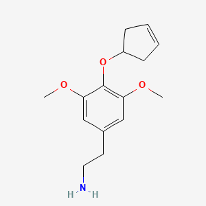 2-[4-(Cyclopent-3-en-1-yloxy)-3,5-dimethoxyphenyl]ethan-1-amine