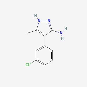 B1355541 4-(3-Chlorophenyl)-3-methyl-1H-pyrazol-5-amine CAS No. 62538-18-5