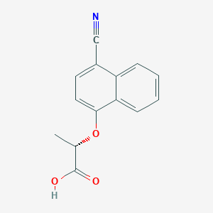 (2S)-2-[(4-cyanonaphthalen-1-yl)oxy]propanoicacid