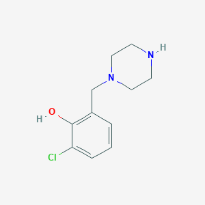 2-Bromo-6-(piperazin-1-ylmethyl)phenol