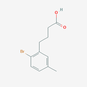 molecular formula C11H13BrO2 B13555446 4-(2-Bromo-5-methylphenyl)butanoic acid 