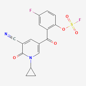 2-(5-Cyano-1-cyclopropyl-6-oxo-1,6-dihydropyridine-3-carbonyl)-4-fluorophenylsulfurofluoridate