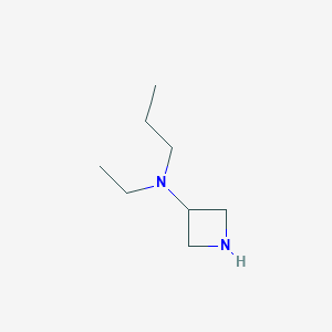 molecular formula C8H18N2 B13555564 N-ethyl-N-propylazetidin-3-amine 