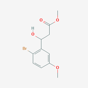 Methyl 3-(2-bromo-5-methoxyphenyl)-3-hydroxypropanoate