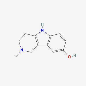 molecular formula C12H14N2O B1355566 2-甲基-2,3,4,5-四氢-1H-吡啶并[4,3-b]吲哚-8-醇 CAS No. 64368-86-1