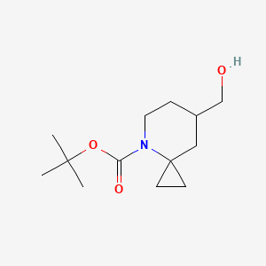 molecular formula C13H23NO3 B13555668 Tert-butyl 7-(hydroxymethyl)-4-azaspiro[2.5]octane-4-carboxylate 