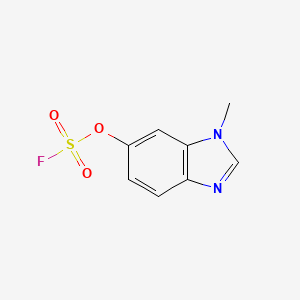 molecular formula C8H7FN2O3S B13555749 1-methyl-1H-1,3-benzodiazol-6-ylfluoranesulfonate 