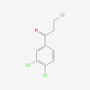 molecular formula C9H7Cl3O B1355576 3-氯-1-(3,4-二氯苯基)丙酮 CAS No. 35857-66-0