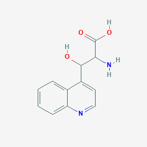 2-Amino-3-hydroxy-3-(quinolin-4-yl)propanoic acid