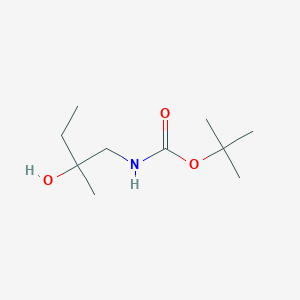 molecular formula C10H21NO3 B13555772 Tert-butyl (2-hydroxy-2-methylbutyl)carbamate 