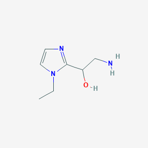 2-amino-1-(1-ethyl-1H-imidazol-2-yl)ethan-1-ol