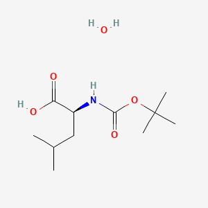 B1355580 (S)-2-((tert-Butoxycarbonyl)amino)-4-methylpentanoic acid hydrate CAS No. 200936-87-4