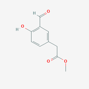 molecular formula C10H10O4 B1355581 Methyl 2-(3-formyl-4-hydroxyphenyl)acetate CAS No. 61874-04-2