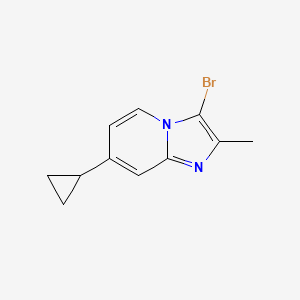 3-Bromo-7-cyclopropyl-2-methylimidazo[1,2-a]pyridine