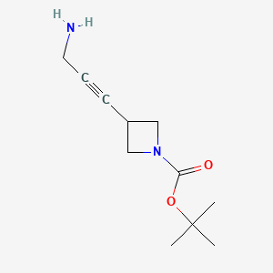 Tert-butyl3-(3-aminoprop-1-yn-1-yl)azetidine-1-carboxylate