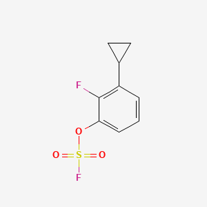 molecular formula C9H8F2O3S B13555827 3-Cyclopropyl-2-fluorophenylfluoranesulfonate 