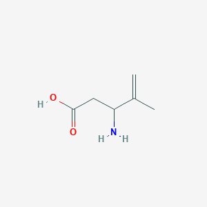 molecular formula C6H11NO2 B13555841 3-Amino-4-methylpent-4-enoic acid 