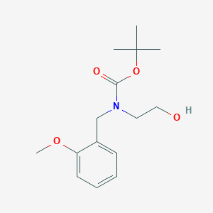 molecular formula C15H23NO4 B13555862 tert-Butyl (2-hydroxyethyl)(2-methoxybenzyl)carbamate 