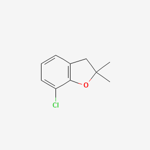 molecular formula C10H11ClO B1355589 7-氯-2,2-二甲基-2,3-二氢-1-苯并呋喃 CAS No. 10178-55-9