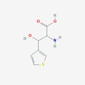 2-Amino-3-hydroxy-3-(thiophen-3-yl)propanoic acid