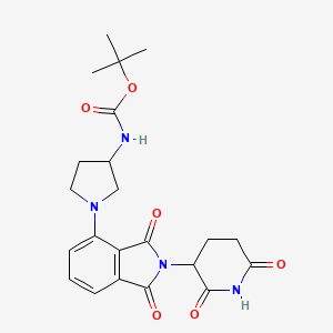 tert-Butyl (1-(2-(2,6-dioxopiperidin-3-yl)-1,3-dioxoisoindolin-4-yl)pyrrolidin-3-yl)carbamate