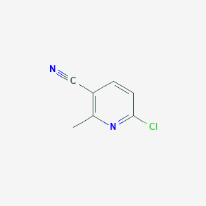 molecular formula C7H5ClN2 B1355597 6-氯-2-甲基烟腈 CAS No. 66909-36-2