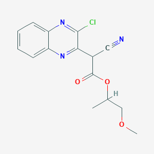 1-Methoxypropan-2-yl (3-chloroquinoxalin-2-yl)(cyano)acetate