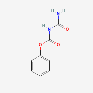 molecular formula C8H8N2O3 B13555985 phenyl N-carbamoylcarbamate 