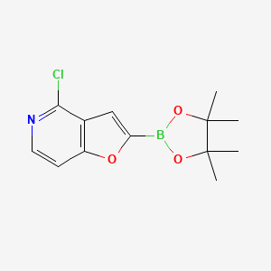 4-Chloro-2-(4,4,5,5-tetramethyl-1,3,2-dioxaborolan-2-yl)furo[3,2-c]pyridine