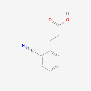 molecular formula C10H9NO2 B1355603 3-(2-Cyanophenyl)propanoic acid CAS No. 27916-43-4