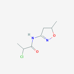 2-chloro-N-(5-methyl-4,5-dihydro-1,2-oxazol-3-yl)propanamide