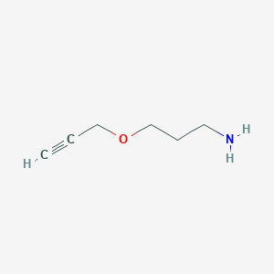 molecular formula C6H11NO B13556098 3-(Prop-2-yn-1-yloxy)propan-1-amine 