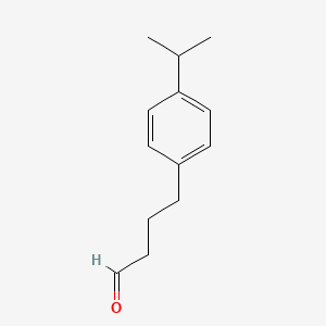 molecular formula C13H18O B13556131 4-[4-(Propan-2-yl)phenyl]butanal CAS No. 62518-63-2