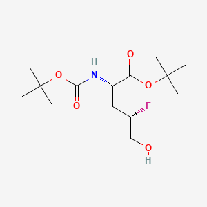 tert-butyl(2S,4S)-2-{[(tert-butoxy)carbonyl]amino}-4-fluoro-5-hydroxypentanoate