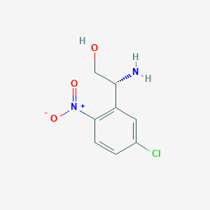 (2R)-2-Amino-2-(5-chloro-2-nitrophenyl)ethan-1-OL