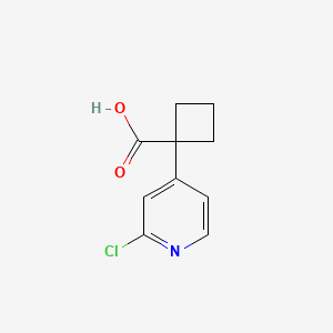 molecular formula C10H10ClNO2 B13556162 1-(2-Chloropyridin-4-YL)cyclobutane-1-carboxylic acid 