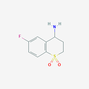 4-Amino-6-fluorothiochromane 1,1-dioxide