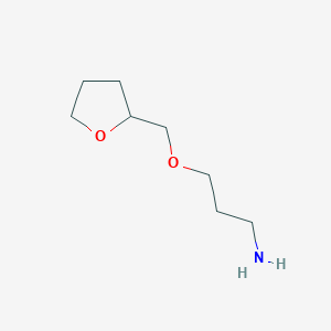 molecular formula C8H17NO2 B1355620 3-(Tetrahydrofuran-2-ylmethoxy)propan-1-amine CAS No. 62035-48-7