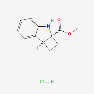 rac-methyl (2aR,7bR)-1H,2H,2aH,3H,7bH-cyclobuta[b]indole-2a-carboxylate hydrochloride