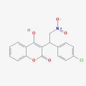 3-[1-(4-chlorophenyl)-2-nitroethyl]-4-hydroxy-2H-chromen-2-one