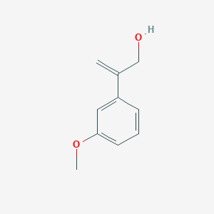 molecular formula C10H12O2 B13556252 2-(3-Methoxyphenyl)prop-2-en-1-ol 