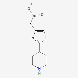 2-(2-(Piperidin-4-yl)thiazol-4-yl)acetic acid