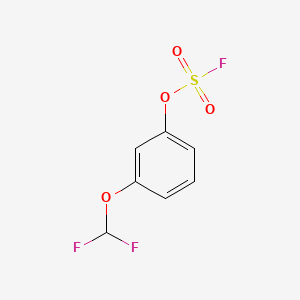 molecular formula C7H5F3O4S B13556267 3-(Difluoromethoxy)phenylfluoranesulfonate 