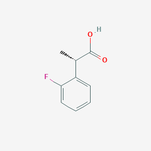 molecular formula C9H9FO2 B13556302 (2S)-2-(2-Fluorophenyl)propanoic acid 